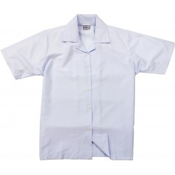 Baju Putih Sekolah Rendah Perempuan -  Putih (COTTON)